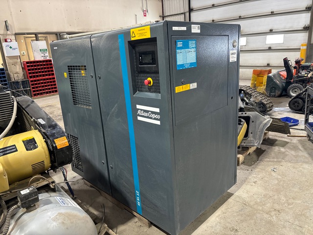 2020 Atlas Copco ZT 15 FF 72.9 cfm Skid-Mounted Electric Air Compressor