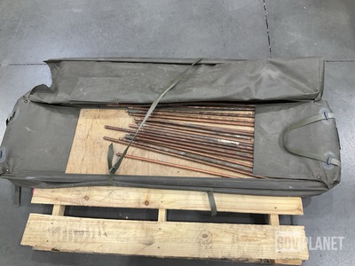 (18) Tim Price 900388 Ground Rod Sections w/Mast Case