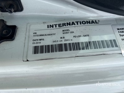 2020 International MV607 4x2 Van Truck