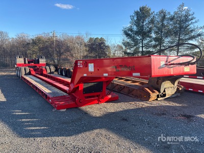 1998 Talbert 60 ton Tri/A Single Drop Removable Gooseneck Lowboy Trailer