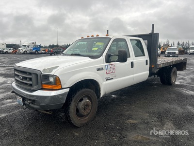 2001 Ford F-450 XL 4x4 Crew Cab Camión Caja Abierta