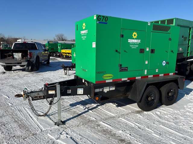 2017 Doosan G70WCU-3A-T4I 56 kW Mobile Generator Set