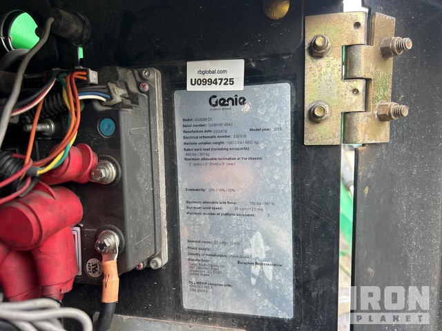 ELEVADOR TIJERA 2016 GENIE GS4069DC