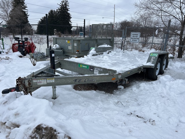 2015 Felling FT-10IT-I-G 18 ft T/A Tilt Deck Trailer