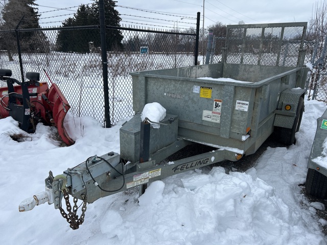 2016 Felling FT-6DTE-G 10 ft S/A Dump Utility Trailer