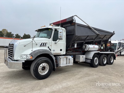 Soil-King XL19 on 2012 Mack GU813 8x4 Stone Spreader Truck