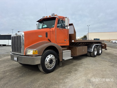 1997 Peterbilt 385 6x4 T/A Flatbed Dump Truck