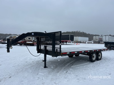 2013 Homemade 18 ft T/A Gooseneck Flatbed Trailer