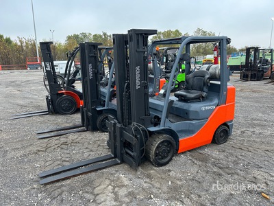2014 Toyota 8FGCU30 5250 lb Cushion Tire Forklift