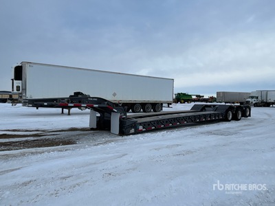 2023 Trail King TK110HDG 60840 lb Tri/A Single Drop Removable Gooseneck Lowboy Trailer
