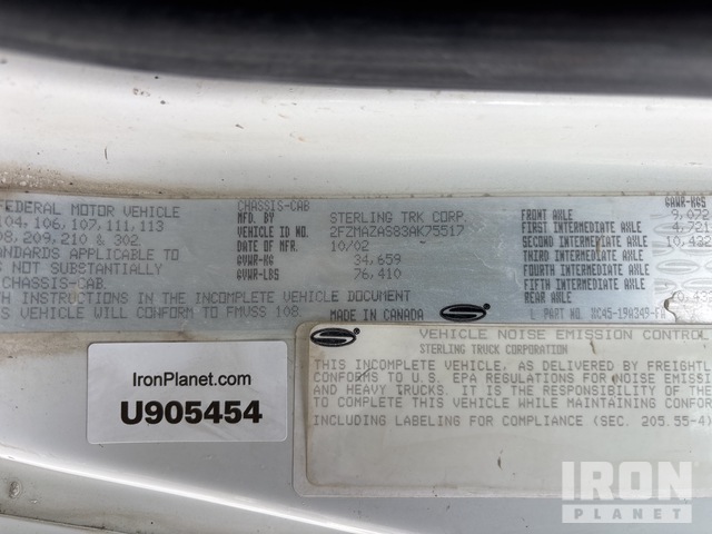 CAMIóN REVOLVEDOR 2003 STERLING SCHWING 11 CYD