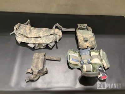 (37) Spec-Ops Individual Pouches, (130) Waist Packs & Assorted Items