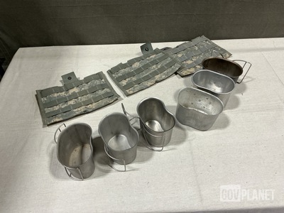 (96) Water Canteen Cups, (78) M4 Three Mag Pouches & Assorted Items