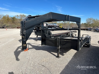 2000 HMDE 20 ft T/A Gooseneck Trailer utilitario