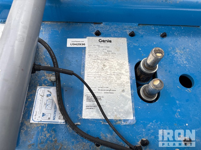 ELEVADOR TIJERA 2018 GENIE GS1930