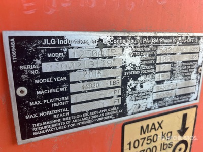 2016 JLG 1250AJP Piattaforma monobraccio articolata