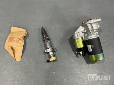 (13) Indicator Lights, (1) Injector Assembly, (1) Starter & Assorted Items