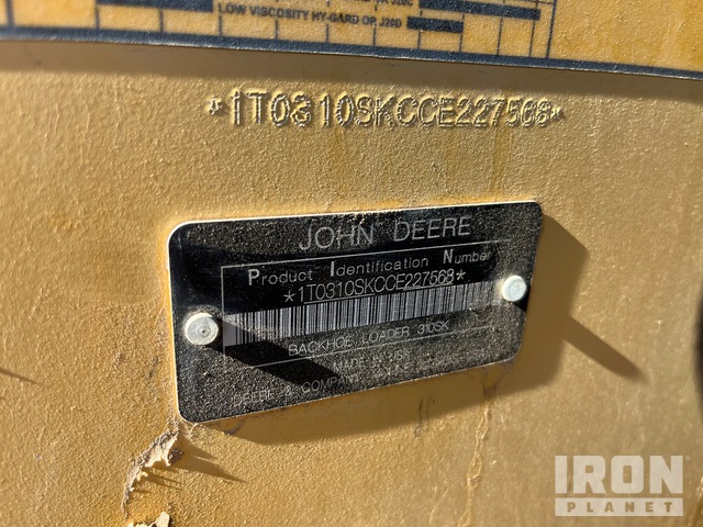 RETROEXCAVADORA 2012 JOHN DEERE 310SK