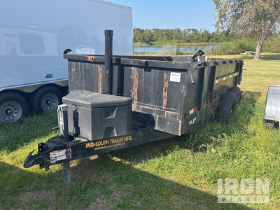 2023 Mid South 14 ft T/A Dump Utility Trailer