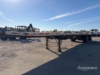 2000 Transcraft 48 ft T/A Spread Axle Flatbed Trailer