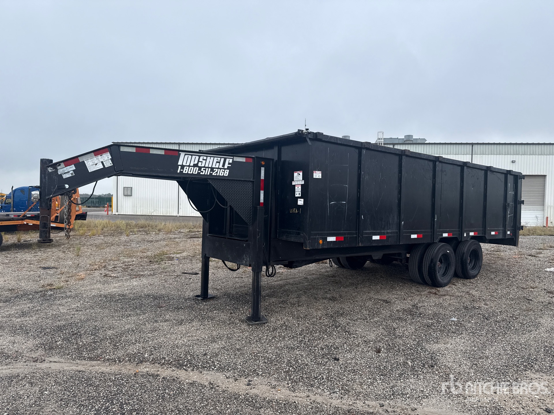 2023 Top Shelf DFN82024K T/A Gooseneck Dump Utility Trailer