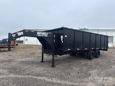 2023 Top Shelf DFN82024K T/A Gooseneck Remolque Ligero de Volteo