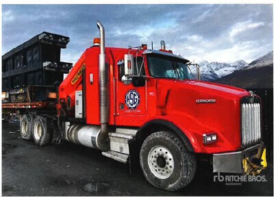 Palfinger PK32080 Knuckle Boom on 1999 Kenworth T800B 6x4 Sleeper Boom Truck