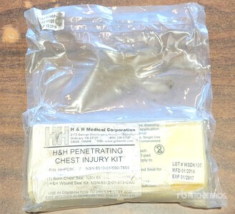 (200) Unused H&H Chest Injury Kits & (38) Russian Gas Mask Filters