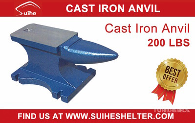 2026 Suihe A200 200 lb Cast Iron Anvil Utensili (Unused)