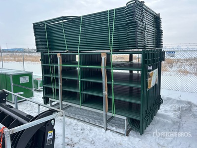 Quantity of (56) 2025 Suihe NP10-54-2 10 ft Powder Coated Panneau pour bétail (Unused)