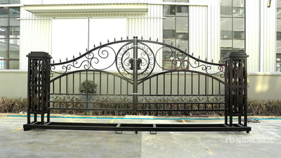 2026 Suihe NFG-20FGP-D03 20 ft Wrought Iron Bi-Parting Driveway Gate (Unused)