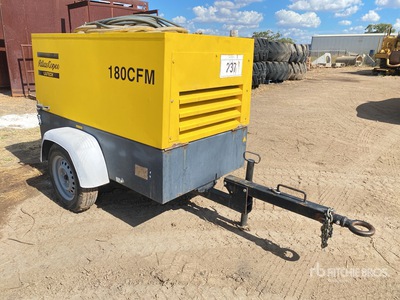 2018 Atlas Copco LUY050-7 180 cfm Mobile Compressore