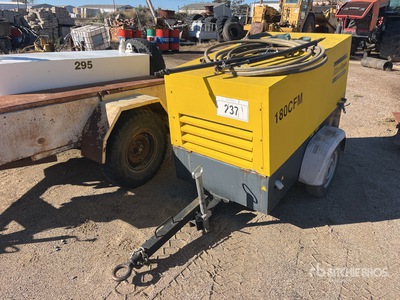2018 Atlas Copco LUY050-7 180 cfm Mobile Luftkompressor