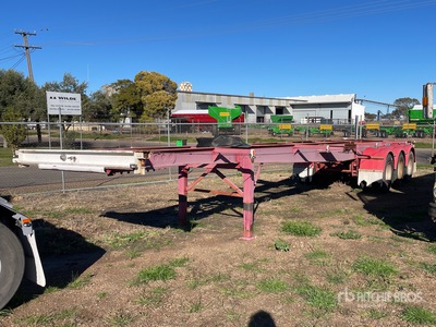 1986 Fruehoff Tri/A Remolque Portacontenedores