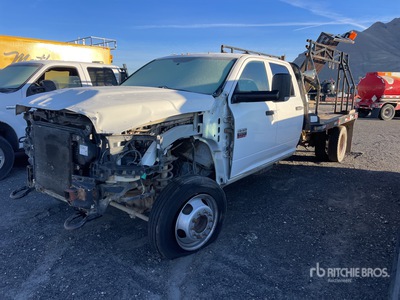 2012 Dodge Ram 5500 4x4 Crew Cab Flatbed Truck (Inoperable)