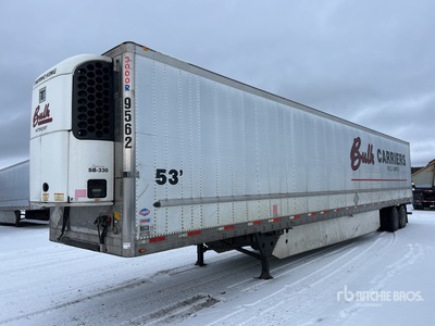 2012 Utility 3000R 53 ft x 102 in Sliding T/A Kühl-Anhänger