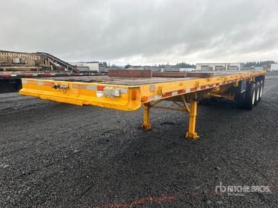 1969 Fruehauf PB-F2 40-65 Tri/A 40 ft - 50 ft Extendable Remolque caja abierta