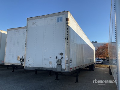 2012 Vanguard 53 ft x 102 in T/A Van Trailer