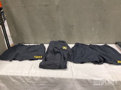 (97) Pairs of Physical Fitness Trunks, (33) Athlete's T-Shirts & Assorted Items