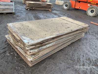 Quantity of (6) Steel Road Plates Attrezzatura industriale