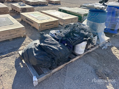 Quantity of (2) Pallets of Rebar Caps & Chairs