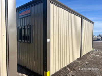 20 ft x 8 ft Frameless Mobile Office