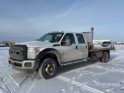 2016 Ford F-550 XL 4x4 Crew Cab Flatbed Truck