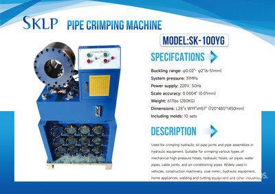2026 SKLP SK-100YG Electric Pipe Crimping Machine مكينة ثني المعادن (Unused)