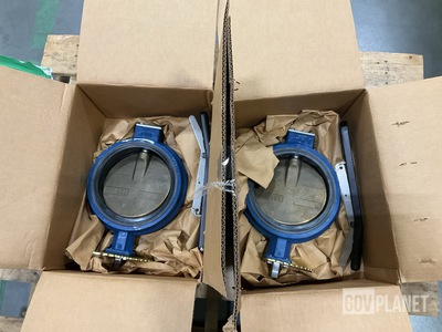 (2) Dover 8R1020-43AA-1FM Butterfly Valves