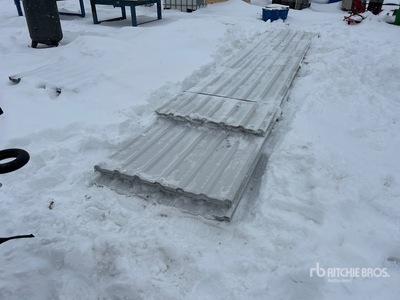 Quantity of (94) 20 ft Roofing, Siding or Interior Liner Steel Cladding