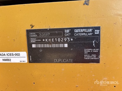 2017 Cat 335F LCR Tracked Excavator