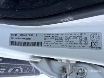 2022 Ram 1500 4x4 Crew Cab Pickup