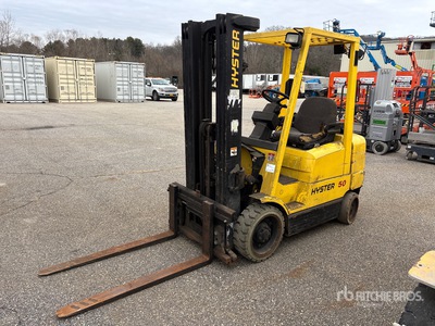 1997 Hyster S50XM 4950 lb Cushion Tire Forklift (Inoperable)