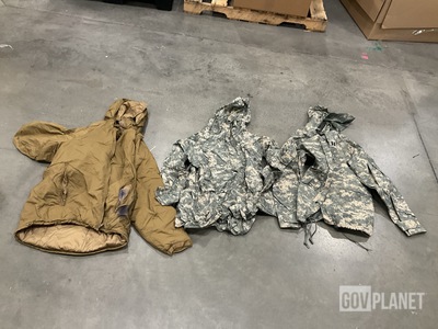 (8) Cold Weather Parkas, (4) Wet Weather Parkas & Assorted Items